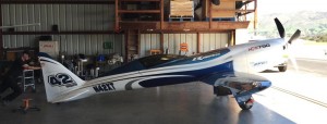 The Relentless NXT, a Reno Sport Class racing airplane on which the TECAT WISER 2030 was used to make in-flight torque measurements.